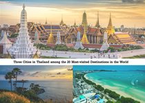 Three Cities in Thailand among the 20 Most-visited Destinations in the World